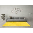 thumbnail image 3 of Ahgly Company Indoor Rectangle Solid Yellow Modern Area Rugs, 6' x 9', 3 of 4