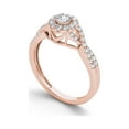 thumbnail image 2 of 1/2 Carat T.W. Diamond 10kt Rose Gold Single Halo Criss Cross Shank Engagement Ring, 2 of 5