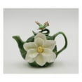 thumbnail image 2 of Kevins Gift Shoppe Ceramic Magnolia Flower with Hummingbird Teapot, 2 of 3
