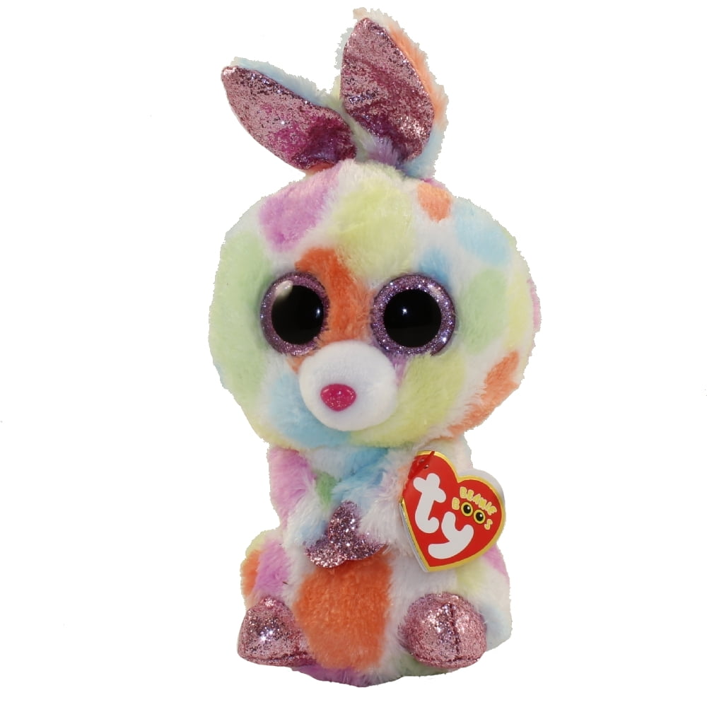 Ty Easter Beanie Boos Bloomy The Bunny 6 & 9 Inch Rainbow Colors for sale online 
