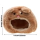 thumbnail image 3 of Casita para animales pequeños, cama colgante para hámsters, casita con peluche, cálida para el invierno, cama de cerdo erizo, jaula para hámsters, 3 of 7