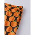 thumbnail image 5 of Family Matching Halloween Pajamas with Dog Pumpkin Print Crew Neck Sleepwear Set, 5 of 10