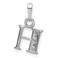 thumbnail image 4 of 14K White Gold Charm Pendant Themed Diamond Round 15 mm 8, 4 of 4