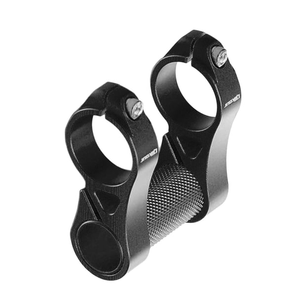 Adaptador hueco para manillar de bicicleta, elevador de doble potencia, extensor de montaje para MTB y carretera Negro