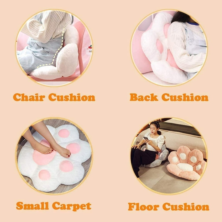 Jbhelth Seat Cushion Cat Paw Shaped Cute Seat Cushion Cat Paw Shaped Lazy  Sofa Office Chair Cushion For Office Room New 