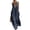 Navy #08, variant on Womens Boho Halter Jumpsuit Lace Trim Deep V Neck Sleeveless Backless Summer Flowy Beach Casual Wide Leg Long Jumpsuit M