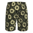 thumbnail image 6 of Kdxio Sunflowers Pattern Mens Casual Shorts - Drawstring Summer Beach Sports Shorts for Men, 6 of 9