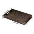 thumbnail image 2 of Zeonetak Wooden Rectangular 12.6" x 9" Handled Serving Tray, 2 of 8
