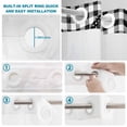 thumbnail image 4 of No Hook Shower Curtain, Spring Easter Shower Curtains for Bathroom with See Through Top Window, Colorful Flowers Tulips Bunny Lattice Waterproof & Washable Bath Curtain Extra Long 72"x96", 4 of 9