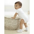 thumbnail image 5 of Gerber Baby Unisex White Short Sleeve Cotton Onesies Bodysuits, 8-Pack, Preemie-24 Months, 5 of 13
