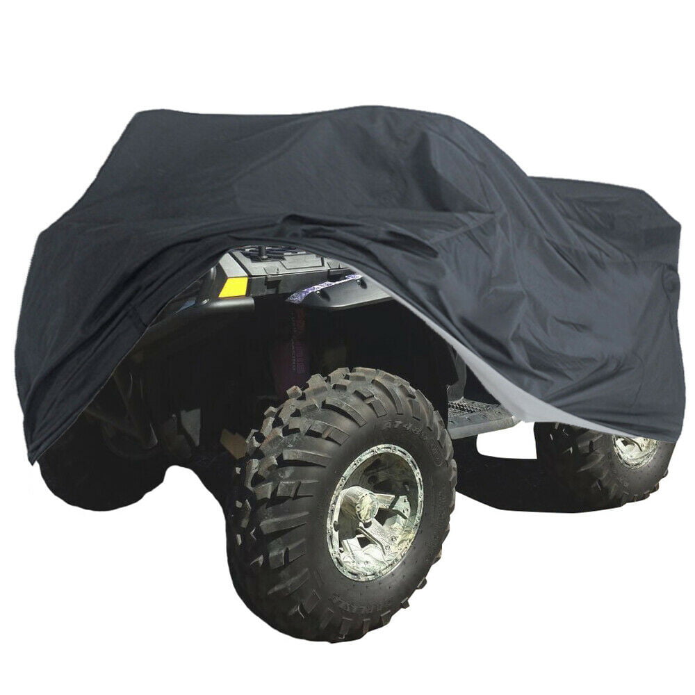 Scooter Motorbike,Quad Bike M,Black ATV Motorcycle Cover Outdoor Waterproof Sun UV Storage Protection Fit Most ATV Vehicle
