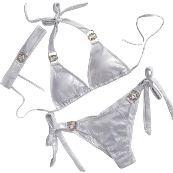 LIUJUNSHOP Cheeky Triangle Bikini Sets for Women Sexy String Bathing Suit 2 Piece