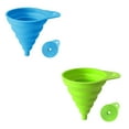 thumbnail image 1 of Embudo de cocina de 2 uds, embudos para llenar botellas, embudo plegable de silicona, embudo grande para tarro de boca ancha, 1 of 6