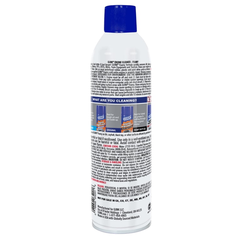 GUNK Foamy Engine Cleaner and Degreaser, 17 oz Aerosol photo 2