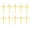 Golden, variant on WEUVEB Weuveb Golden Acrylic Cross Cupcake Toppers for Elegant Party Decor 10Pcs