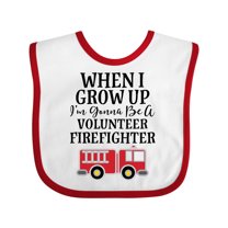 Inktastic Firefighter Volunteer Fireman Boys Baby Bib