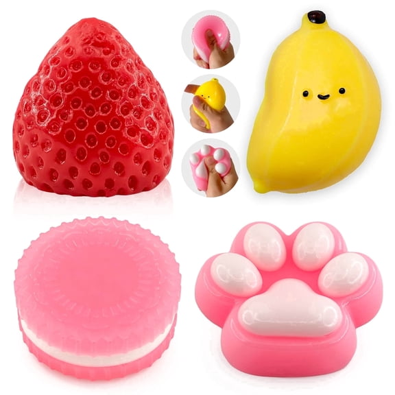 Taba Squishy Toys, Soft Squishy Sensory Fidget Squeeze Toy, Cute Animal Stress Relief Gifts for Kids Adults