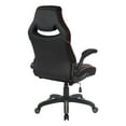 thumbnail image 5 of Xeno Gaming Chair in Black Faux Leather with Red Trim, 5 of 17