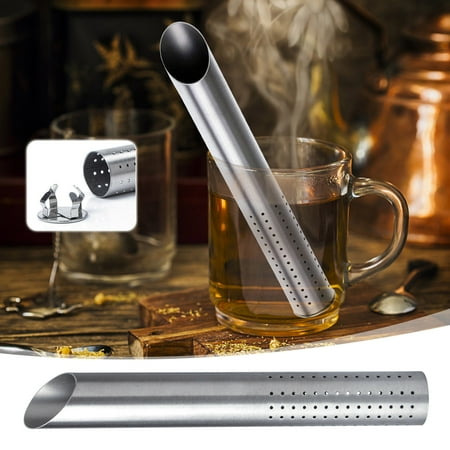 

PRINxy Stainless Steel Tea Infuser for Loose Leaf Tea Hanging Tea Strainer with Adjustable Press Eco-Friendly Tea Compartment Kitchen Tool. Sliver