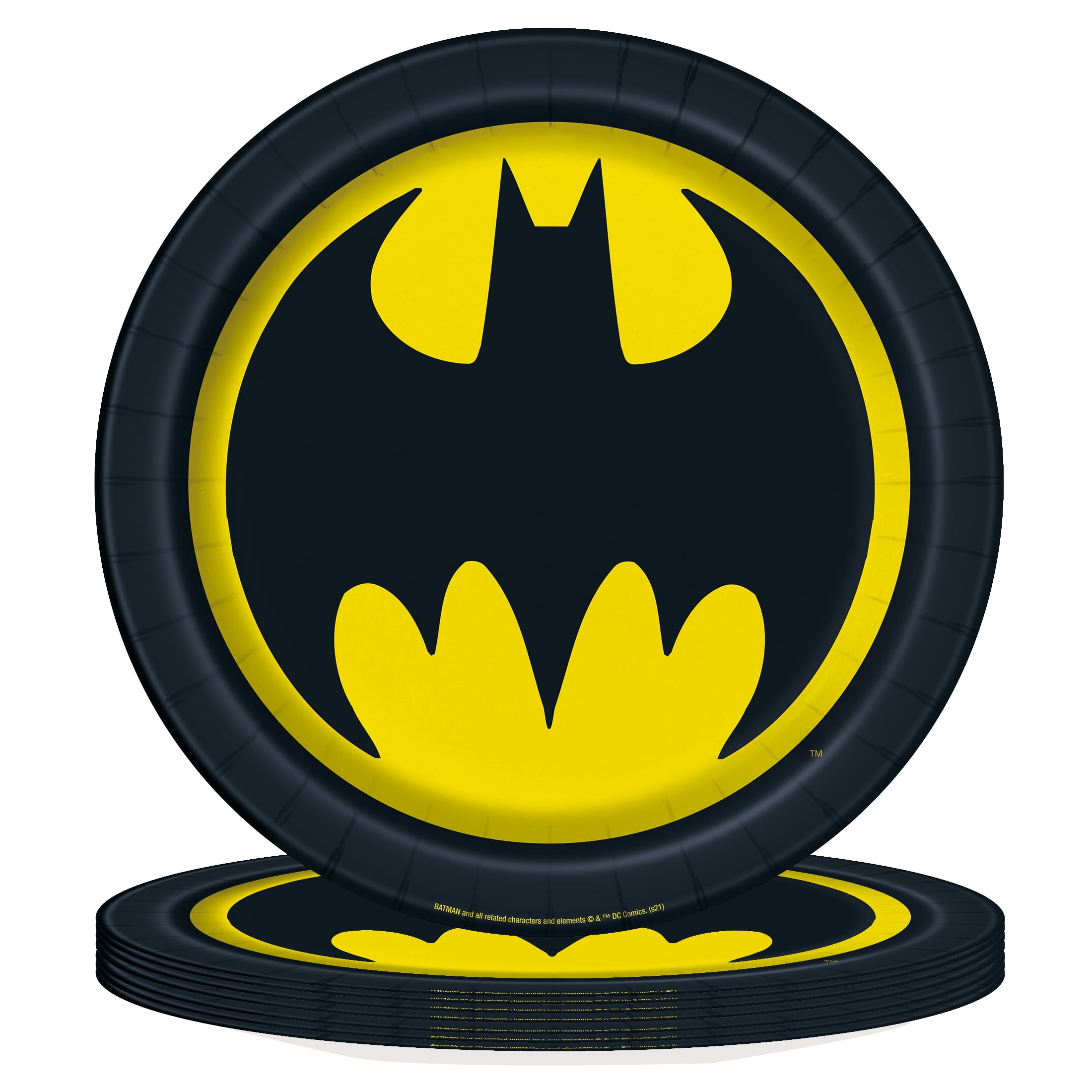 (6 pack) Batman Birthday Paper Dinner Plates, 9in, 8ct