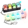 thumbnail image 1 of Juguete antiestrés tipo teclado Hunfuthr, 2 piezas, con LED, 1 of 6