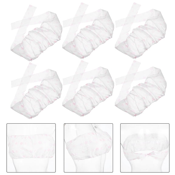 LOLIPPYY 20Pcs Disposable Bandeau Bras Soft Non Woven Fabric for Spa Sauna and Travel Comfort