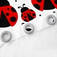 thumbnail image 4 of Manfei Cartoon Ladybird Blackout Curtains,Kawaii Bow Curtains Pack of 2 (38x45 Each),Polka Dots Window Curtains,Ultra Soft Kids Bedroom Decor, 4 of 6