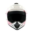 thumbnail image 4 of WOW Youth Kids Motocross Helmet BMX MX ATV Dirt Bike Helmet HJOY Pink Flower + Goggles + MG Youth Pink Glove Bundle, 4 of 9