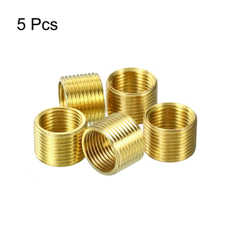 Uxcell M14 Male to M10 Female Adapter 10mm Long Sleeve Reducer Thread  Reducing Nut Insert 5 Pack 