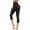 Black, variant on Tauxra Womens Yoga Capris Womens Quick Dry Solid Pocket Capris Yoga Pants