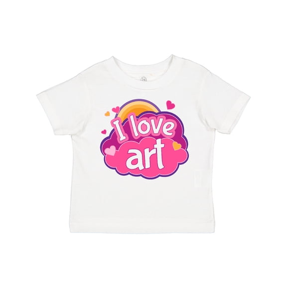 Inktastic Artist I Love Art Girls Toddler T-Shirt