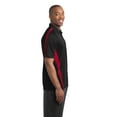 thumbnail image 3 of Sport-Tek PosiCharge Micro Mesh Colorblock Polo-XS (Black/ Red), 3 of 6