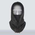 thumbnail image 1 of Men Women Winter Balaclava Warm Soft Fleece Drawstring Neck Gaiter Cycling Hiking Running Outdoors Hat, 1 of 7