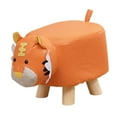 thumbnail image 2 of Reposapiés para niños, silla infantil con forma de animal, taburete de aprendizaje para niños, otomana creativa tigre naranja, 2 of 9