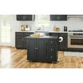 thumbnail image 2 of Homestyles Dolly Madison Wood Kitchen Cart in Black, 2 of 8