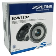 Alpine S2-W12D2 12 600 Watt RMS S Series Car Audio Subwoofer Sub