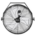 thumbnail image 1 of Ventilador de pared Simple Deluxe de 20 pulgadas, industrial, negro, 1 of 8