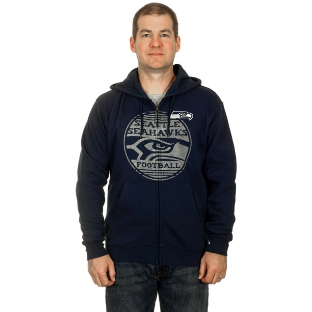 AFC Seahawks Men�s Lightweight Zip Up Fleece Hoodie