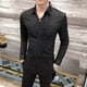 thumbnail image 5 of D Camisa De Encaje Con Patchwork Para Hombre, Manga Larga,, 5 of 8