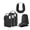 Black, variant on Compression Packing Cubes for Travel Luggage, 6 Pcs Lightweight Suitcase Storage Organizers with Neck Pillow and Laundry Bag, Black