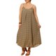 thumbnail image 4 of Vestidos de Día de la Madre para Mujeres de Talla Grande Agnes Orinda con Tirantes Espagueti, Vestidos Largos Boho de Primavera Verano para Playa 3X Marrón, 4 of 7
