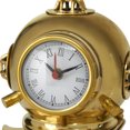 thumbnail image 4 of DecMode 8" Gold Brass Diver Helmet Clock, 4 of 7