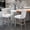 Beige, variant on Thick Velvet Upholstered | Button Tufted for Elegant Look | Cozy Seating in Dining and Apartment