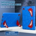 thumbnail image 7 of ELEHOLD Kids Friendly Case for Samsung Galaxy Tab S9/S9FE/S8/S7, Heavy Duty Shockproof Rugged Protective Case with Foldable Kickstand for Boys Children for Samsung Tab S9/S9FE/S8/S7,Blue+Red, 7 of 7