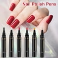 thumbnail image 5 of 3-in-1 Nail Polish Pens, 6PCS Nail Art Gel Polish Pen for Drawing, Quick-Dry, No Base Coat Needed, Easy Apply for Home and Professional Manicure, 5 of 10