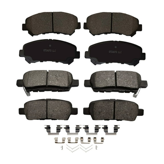 Set of 8 Front-Rear Ceramic Brake Pad Kit For 2014 2015 Nissan Rogue Select S