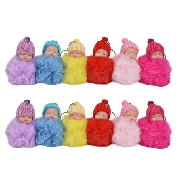 Colgante de bolso de muñeca, 12 piezas de llaveros pequeños y encantadores, llaveros de muñecas para niñas, lo mejor en su clase
