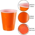 thumbnail image 3 of Disposable Plastic Cups, Orange Disposable Cups, 12 Ounce Plastic Party Cups, Strong and Sturdy Disposable Cups for Party, Wedding, Christmas, Halloween Party Cup, 100 Pack (Orange, 12OZ), 3 of 10