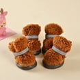 thumbnail image 3 of Dog Shoes, Warm Soft Polar Fleece Pet Dog Puppy Snow Boots, Winter Fashion Costume Dress Up Shoes, 3 of 4