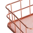 thumbnail image 4 of Cesta De Almacenamiento De Escritorio, Rejilla De Metal De Oro Rosa, Mesa De Ropa De Frutas, Almacenamiento Organizador, 4 of 7